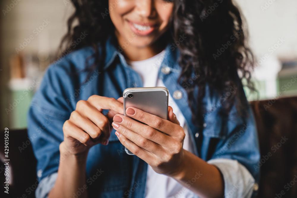 Woman using mobile phone